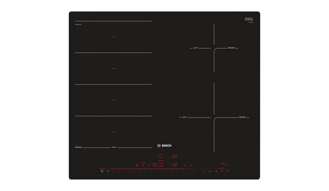 Bosch Serie 8 PXE601DC1E hob Black Built-in Zone induction hob 4 zone(s)