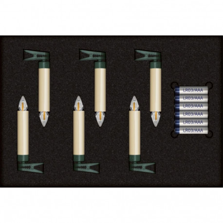 Krinner Superlight Bavaria Mini Flame 6 tk komplekt elevandiluu