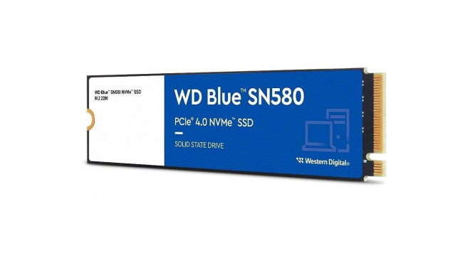 SSD|WESTERN DIGITAL|Blue SN580|2TB|M.2|PCIe Gen4|NVMe|TLC|Write speed 4150 MBytes/sec|Read speed 415