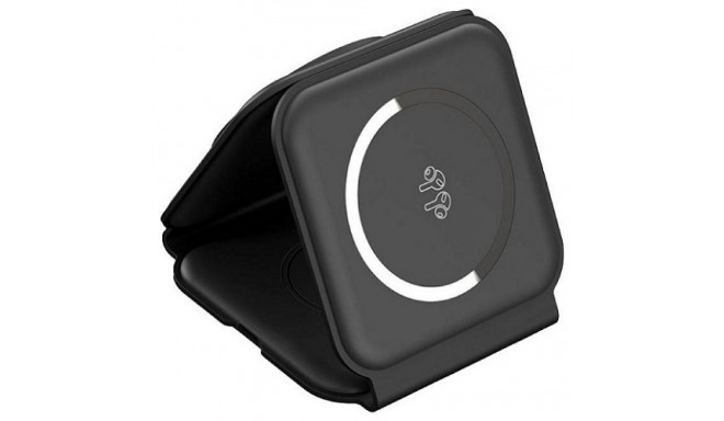 Wireless Charger Choetech, 15W, 3in1, Magnetic, Flexible, Black