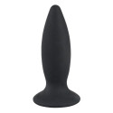 Korek analny silikonowy z wibracjami 11 cm Black Velvets