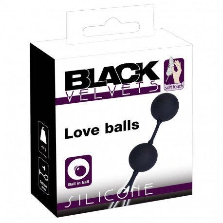Black Velvets silikoonkuulid The Perfect Balls, mustad
