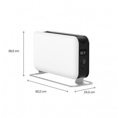 Mill konvektorsoojendi CO1500MAXWIFI3 kaasaskantav 1500W sobib ruumidele kuni 14-18 m IPX4, valge