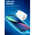 Jellico C44 Mini PD 30W QC 3.0 Nutikas Adaptivne Kiirlaadija 1x USB-C (5-20V) / USB 3A Valge
