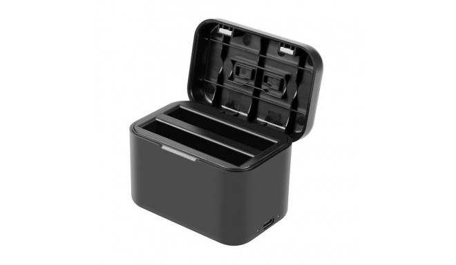 Charging case for batteries and memory cards PULUZ for Insta360 X4 (black)