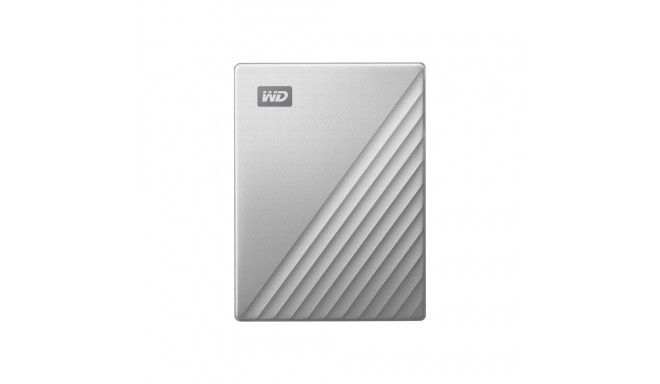 WD My Passport Ultra 2TB Hõbedane USB-C/USB3.0 HDD 2.5-tolline Metallviimistlus RTL kaasaskantav väl