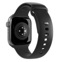 Puro "ICON" Silicone watchband for  Apple Watch 42-44-45-49mm, black