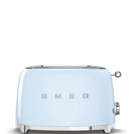 Toaster - Smeg TSF01 6 Browning Levels 3 Programs Removable Crumb Tray Blue