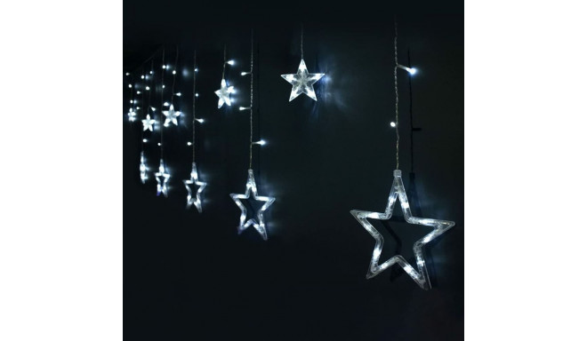 LED Curtain Lights White Stars