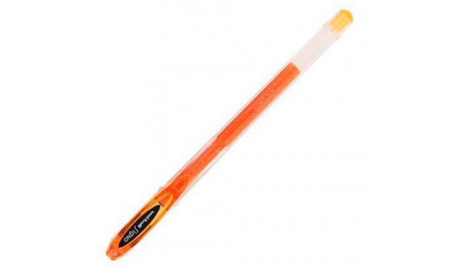 Liquid ink pen Uni-Ball Rollerball Signo Basicos UM-120 Orange 0,5 mm (12 Pieces)