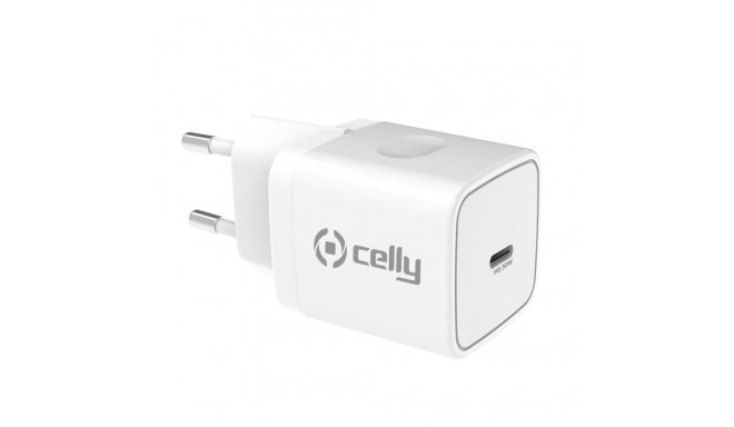 Battery charger Celly TC1USBC30WWH White