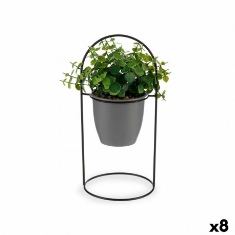 Dekoratiivne Taim Ibergarden QY-H093 QY-H093 Metall Plastmass Lehed Ümmargune 21 x 30 x 21 cm (8 Ühi