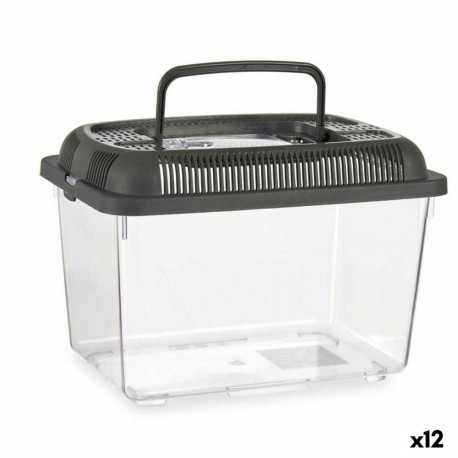 Akvaarium Mascow 87862 87862 Antratsiithall Plastmass 3 L 17 x 16 x 24 cm Käepidemega Keskmine (12 Ü