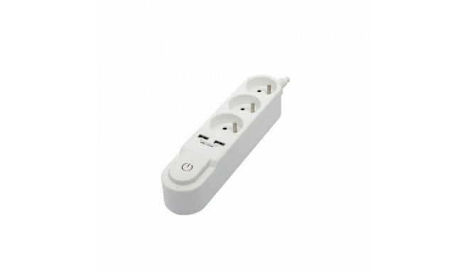 3-socket plugboard with power switch Chacon   (1,5 m)