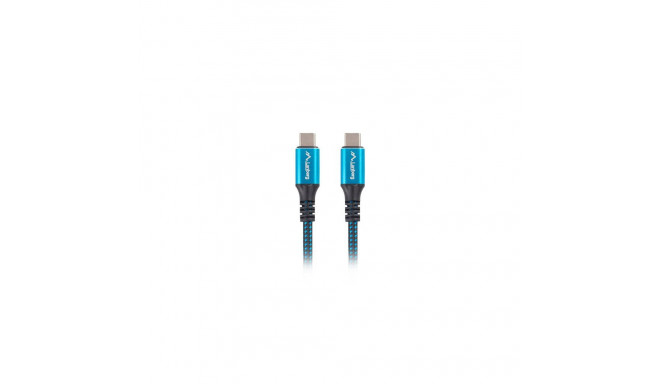 Lanberg USB-C - USB-C USB kaabel 1,2 m must-sinine