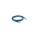 Lanberg USB-C - USB-C USB cable 1.2 m Black-blue (CA-CMCM-45CU-0012-BK)