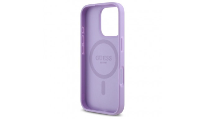 Guess GUHMP16XPSAHMCU iPhone 16 Pro Max 6.9" lilla Saffiano MagSafe kõvakorpus