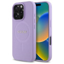 Guess GUHMP16XPSAHMCU iPhone 16 Pro Max 6.9" purple/purple hardcase Saffiano MagSafe
