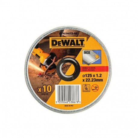 DEWALT METAL SHIELD 125x1.2mm INOX/10 pcs