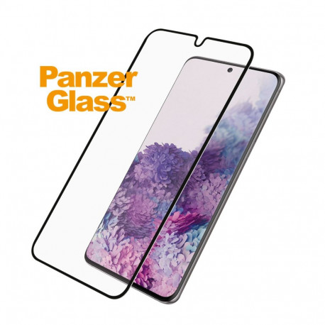 Ekraanikaitse Biometric, Samsung Galaxy S20, painduv, sõrmejäljetoega, ümbrisesõbralik, musta äärega