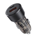 Acefast B12 car charger 60W USB-A | USB-C - black