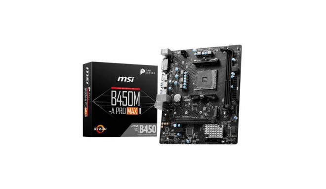 MSI emaplaat B450M-A PRO MAX II AMD B450 AM4 micro ATX