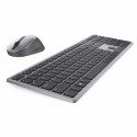 DELL KM7321W keyboard Mouse included Office RF Wireless + Bluetooth QWERTY Nordic Grey, Titanium