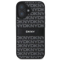 DKNY DKHCP16SPRTHSLK iPhone 16 6.1" black/black hardcase Texture Pattern Tonal Stripe
