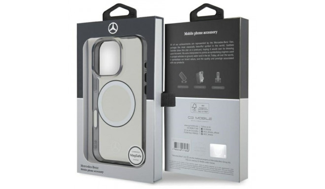 Mercedes MEHMP16L23HUOKC iPhone 16 Pro 6.3" transparent hardcase Printed MagSafe logo