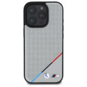 BMW BMHMP16X23PUPDG iPhone 16 Pro Max 6.9" gray/gray hardcase M Perforated Tricolor Line MagSafe