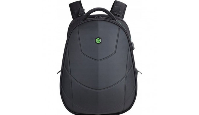 Bestlife backpack for a 17" laptop, Assailant, black, nylon