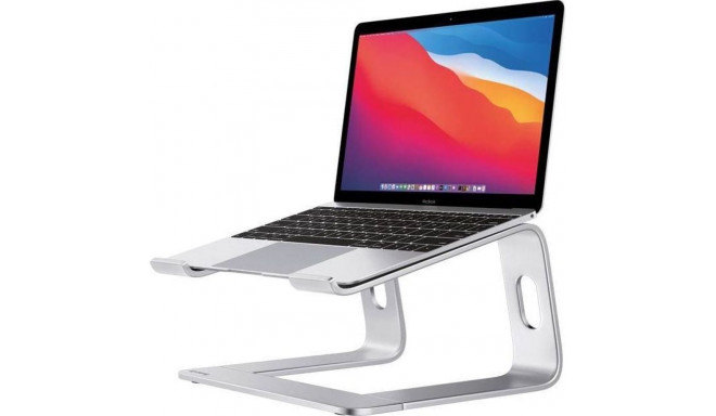 CRONG alumiiniumist sülearvuti alus, hõbedane