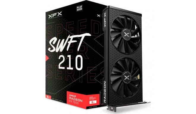 XFX Speedster SWFT 210 Radeon RX 7600 8GB GDDR6 Graafikakaart (RX-76PSWFTFY)