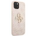 Guess GUHCP13M4GMGPI iPhone 13 / 14 / 15 6.1" pink/pink hardcase 4G Big Metal Logo