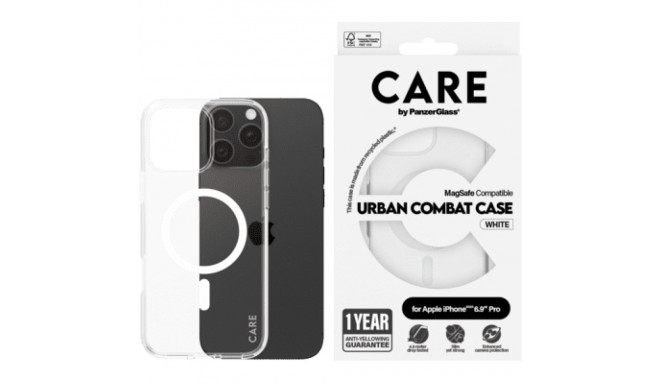 PanzerGlass CARE Flagship Colors iPhone 16 Pro Max weiß