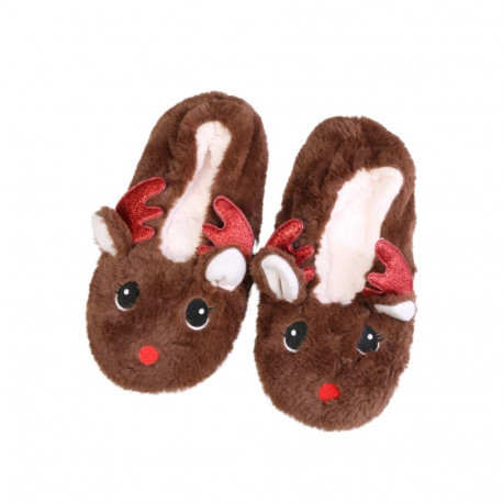 SOKISAHTEL REINDEER pruunid pehmed sussid