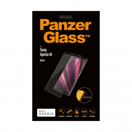Ekraanikaitseklaas Sony Xperia 10, must, PanzerGlass