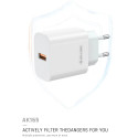 Jellico AK-165 USB 22.5W QC 3.0 Universaalne Nutiseadme Kohandatav Kiirlaadija 1x USB (5-12V) Valge