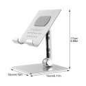 iLike STM4 Metal Tablet PC Holder Stand with Adjustable Perfect Angle & 360 Rotation Black