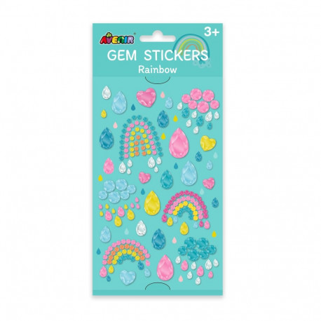 AVENIR Kristallidega kleebised Vikerkaar
