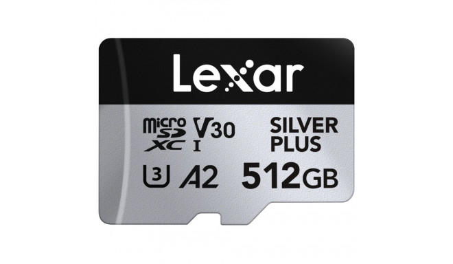 Lexar microSDXC Silver Plus 1066x UHS-I/U3/A2/4K R205/W150 (V30) 512GB
