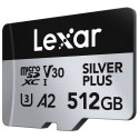 LEXAR MICROSDXC PROFESSIONAL SILVER PLUS UHS-I/U3/A2/4K R205/W150 (V30) 512GB