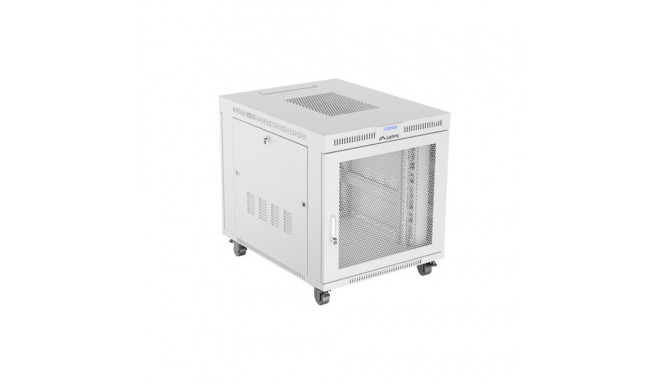 RACK CABINET 19" FREE-STANDING 15U/800X1000 (FLAT PACK) WITH MESH DOOR LCD GREY LANBERG