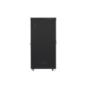 RACK CABINET 19" FREE-STANDING 42U/600X1200 (FLAT PACK) WITH GLASS DOOR LCD BLACK LANBERG