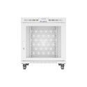 RACK CABINET 19" FREE-STANDING 15U/800X1000 (FLAT PACK) WITH MESH DOOR LCD GREY LANBERG