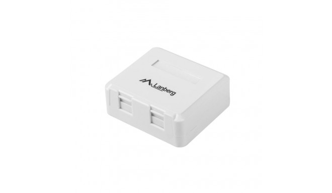 Lanberg Empty Surface-Mount Box for Keystone 2-port