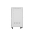 RACK CABINET 19" FREE-STANDING 27U/600X800 (FLAT PACK) WITH MESH DOOR LCD GREY LANBERG