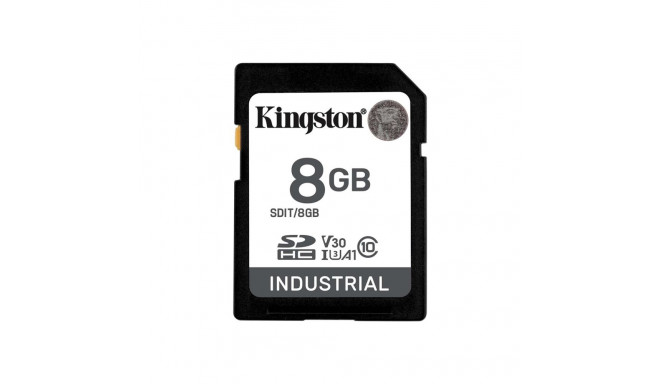 KINGSTON 8GB SDHC Industrial -40C to 85C C10 UHS-I U3 V30 A1 pSLC