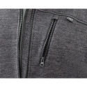 Bluza rozpinana OUTDOOR, pique, szara, rozmiar M
