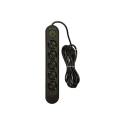 98-227# Võrgu pikendusjuhe ps-530 5-pesa 3xusb 3m must 2x1mm